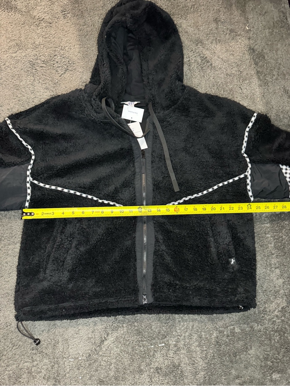 JoyLab Women’s High Pile Fleece Bomber Jacket - Black Size Large NWT - Picture 8 of 9